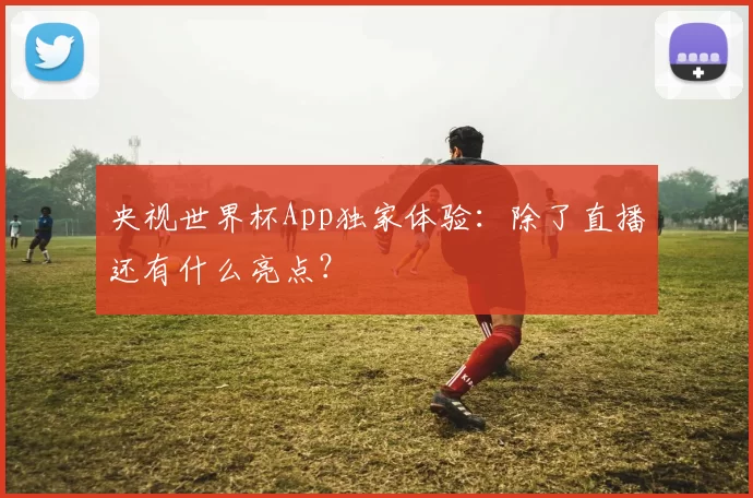 央视世界杯App独家体验:除了直播还有什么亮点?