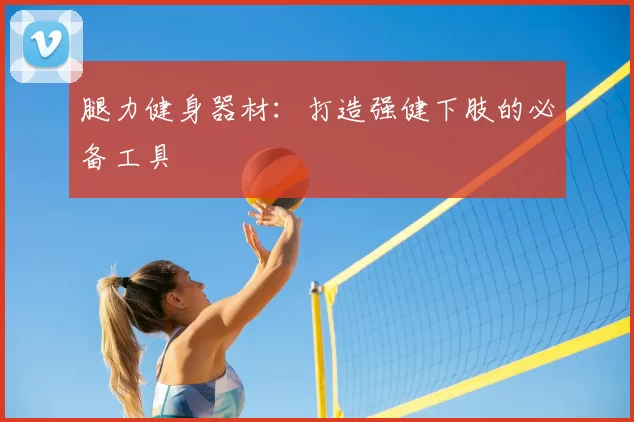 腿力健身器材:打造强健下肢的必备工具