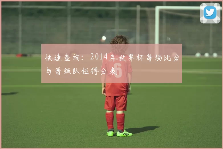 快速查询：2014年世界杯每场比分与晋级队伍得分表