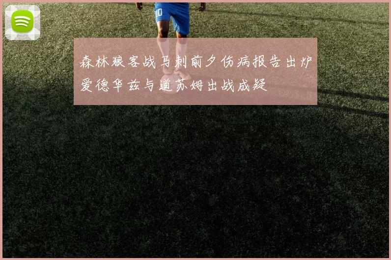 森林狼客战马刺前夕伤病报告出炉爱德华兹与道苏姆出战成疑