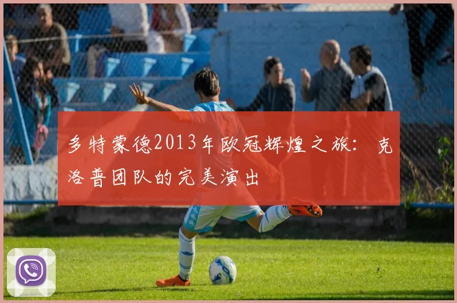多特蒙德2013年欧冠辉煌之旅：克洛普团队的完美演出